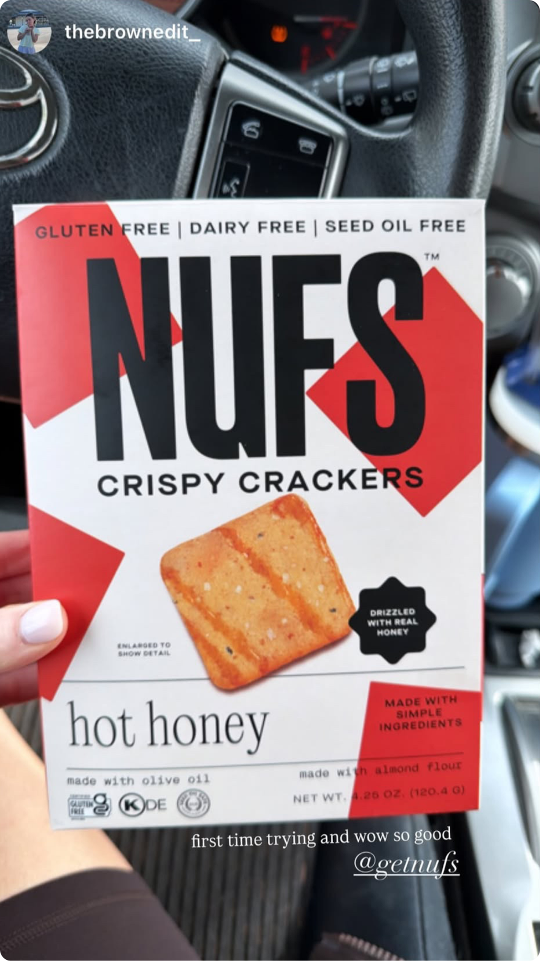 NUFS - Gluten Free & Seed Oil Free Crackers